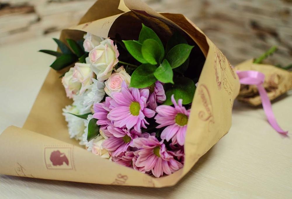 Букет цветов из: Розы и Хризантемы в Кочубее