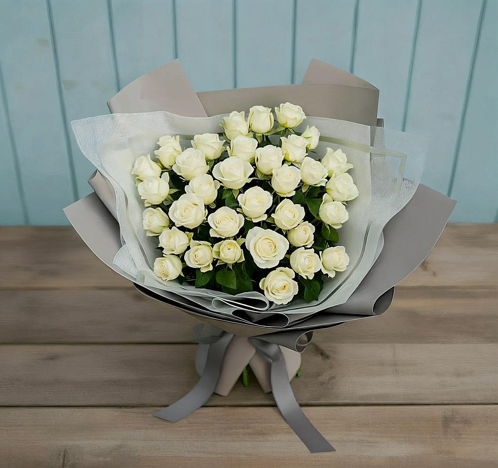 Букет Белоснежная нежность в Кочубее