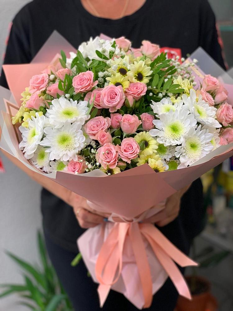 Букет цветов из: Розы и Хризантемы в Кочубее