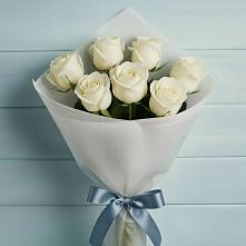 Букет 7 Белых роз Эдлесс Лав #REPLACE_PRED# Кочубее