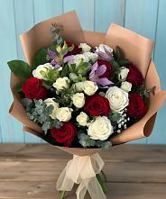 Букет цветов из:  Розы и Альстромерии в Кочубее