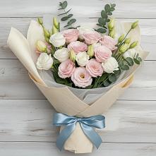 Букет цветов из:  Лизиантусы в Кочубее