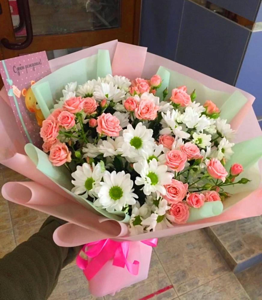 Букет цветов из: Розы и Хризантемы в Кочубее