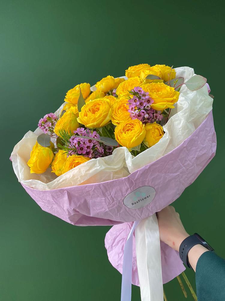 Кустовые желтые розы в Кочубее Букет Кустовые желтые розы в Кочубее