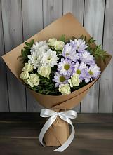 Букет цветов из:  Хризантемы и Розы в Кочубее