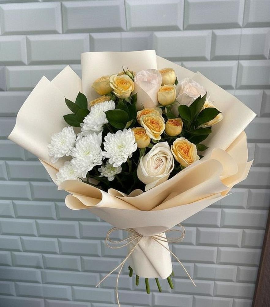 Букет цветов из: Розы и Хризантемы в Кочубее