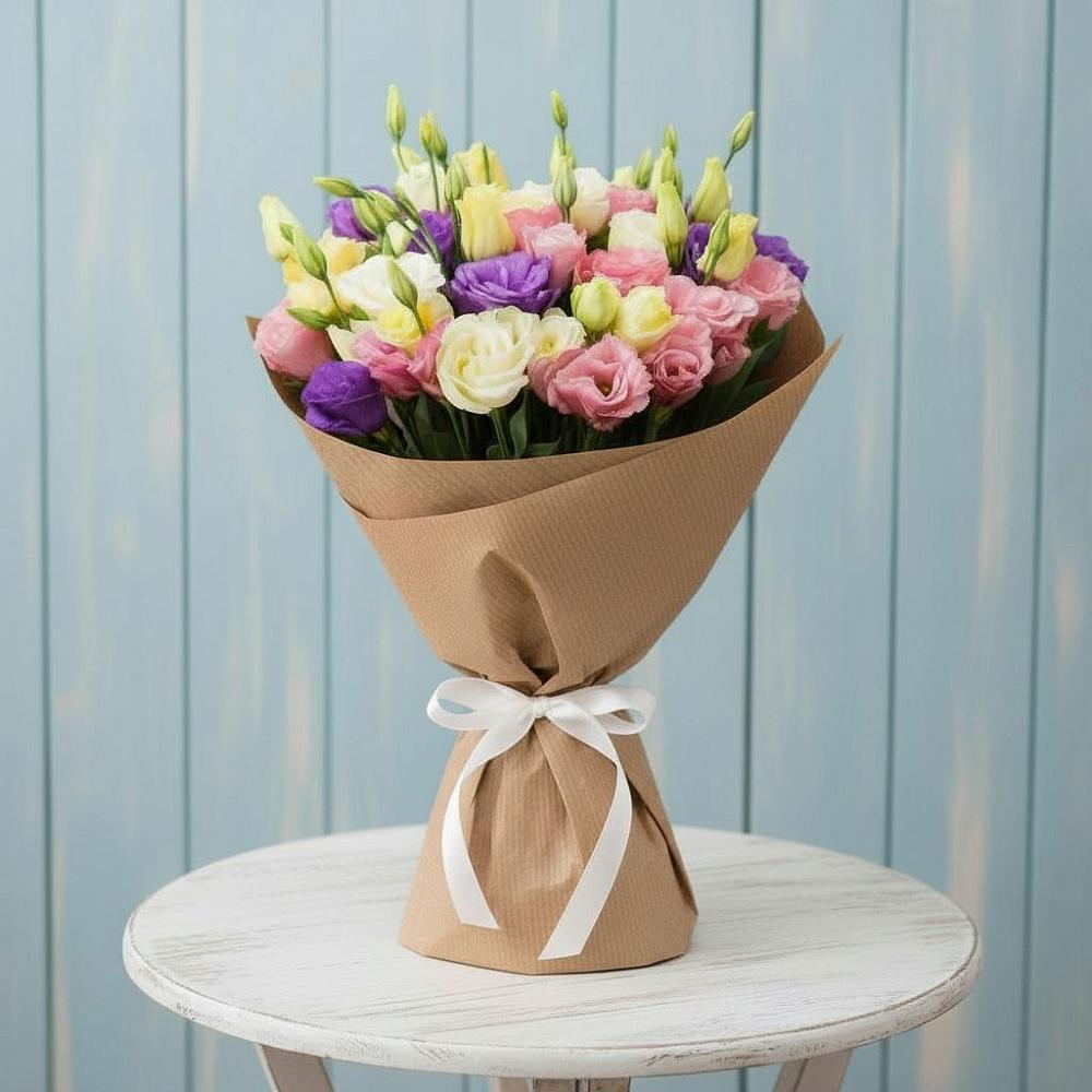 Букет цветов из: Лизиантусы в Кочубее