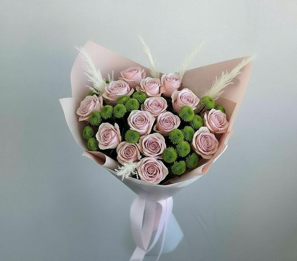 Букет цветов из: Розы и Хризантемы в Кочубее