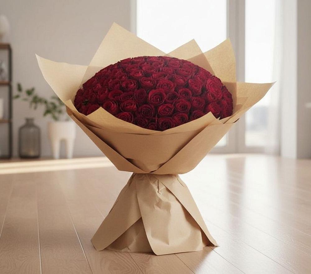 Букет 101 Красная роза в Кочубее
