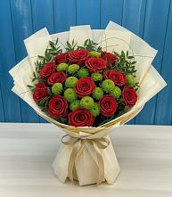 Букет цветов из:  Розы и Хризантемы в Кочубее