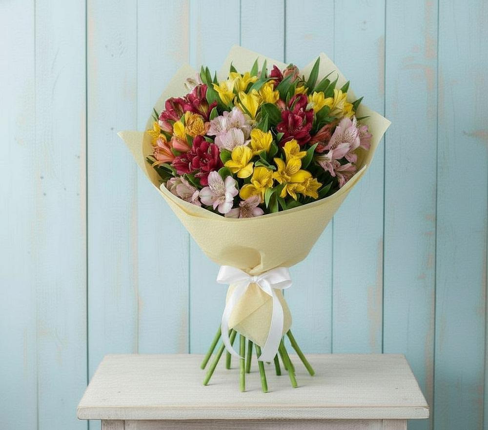 Букет цветов из: Альстромерии в Кочубее