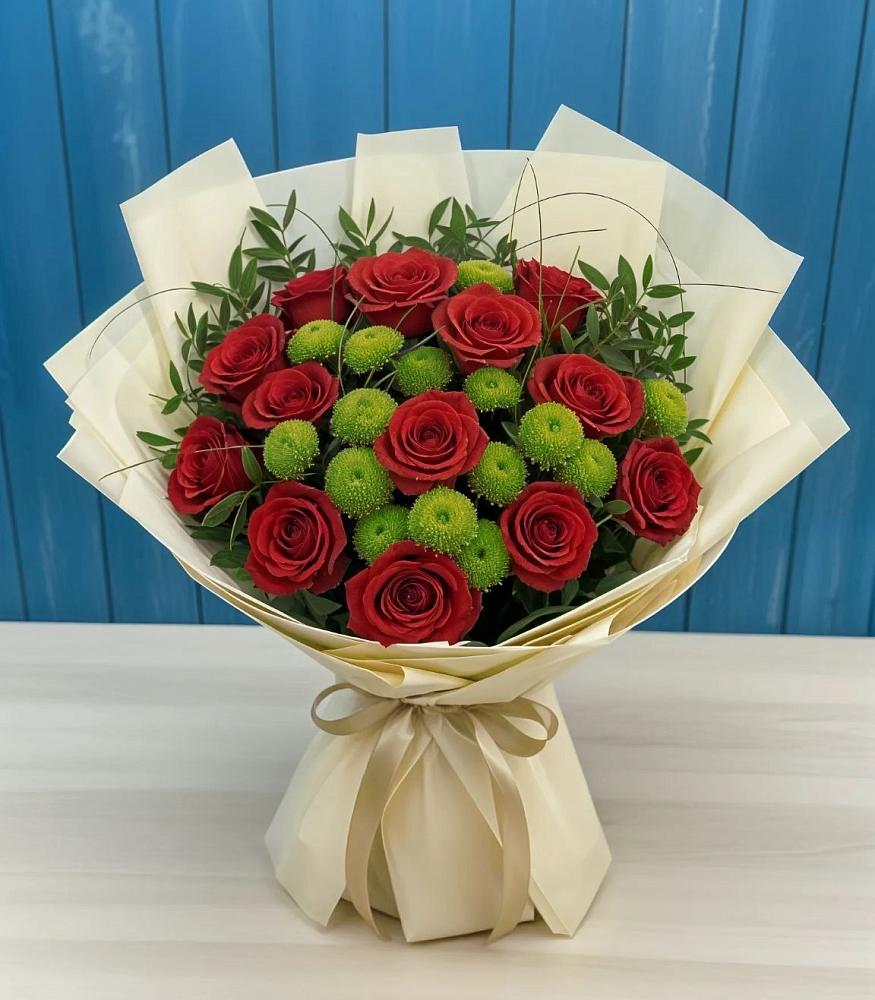 Букет цветов из: Розы и Хризантемы в Кочубее