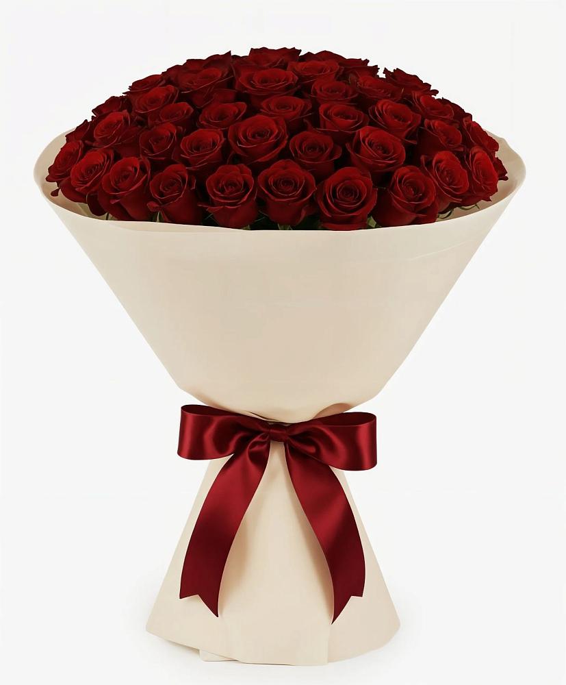 Букет 101 Бордовая роза Блэк Бакарра в Кочубее