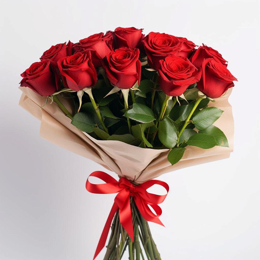 Букет 11 Красных роз Эдлесс Лав в Кочубее