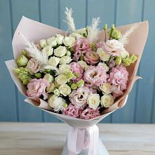 Букет цветов из:  Альстромерии и Розы в Кочубее